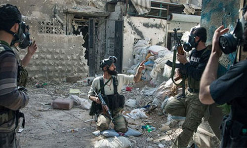terroristas del Frente al Nusra Terroristas planean ejecutar ataques químicos reales en Siria